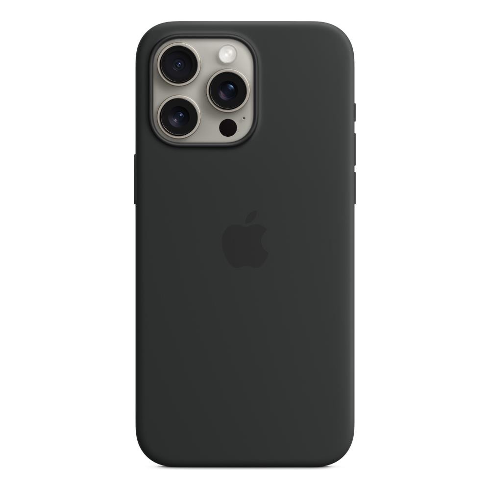 Custodia MagSafe in silicone per iPhone 15 Pro Max - Nero - Foto 1