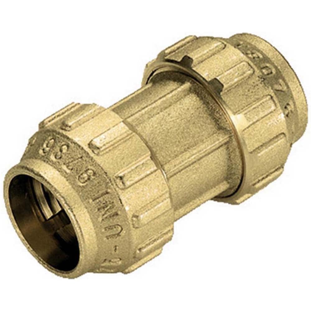 RACCORDO DIRITTO DOPPIO IN OTTONE TIEMME Diametro 20 - Foto 1