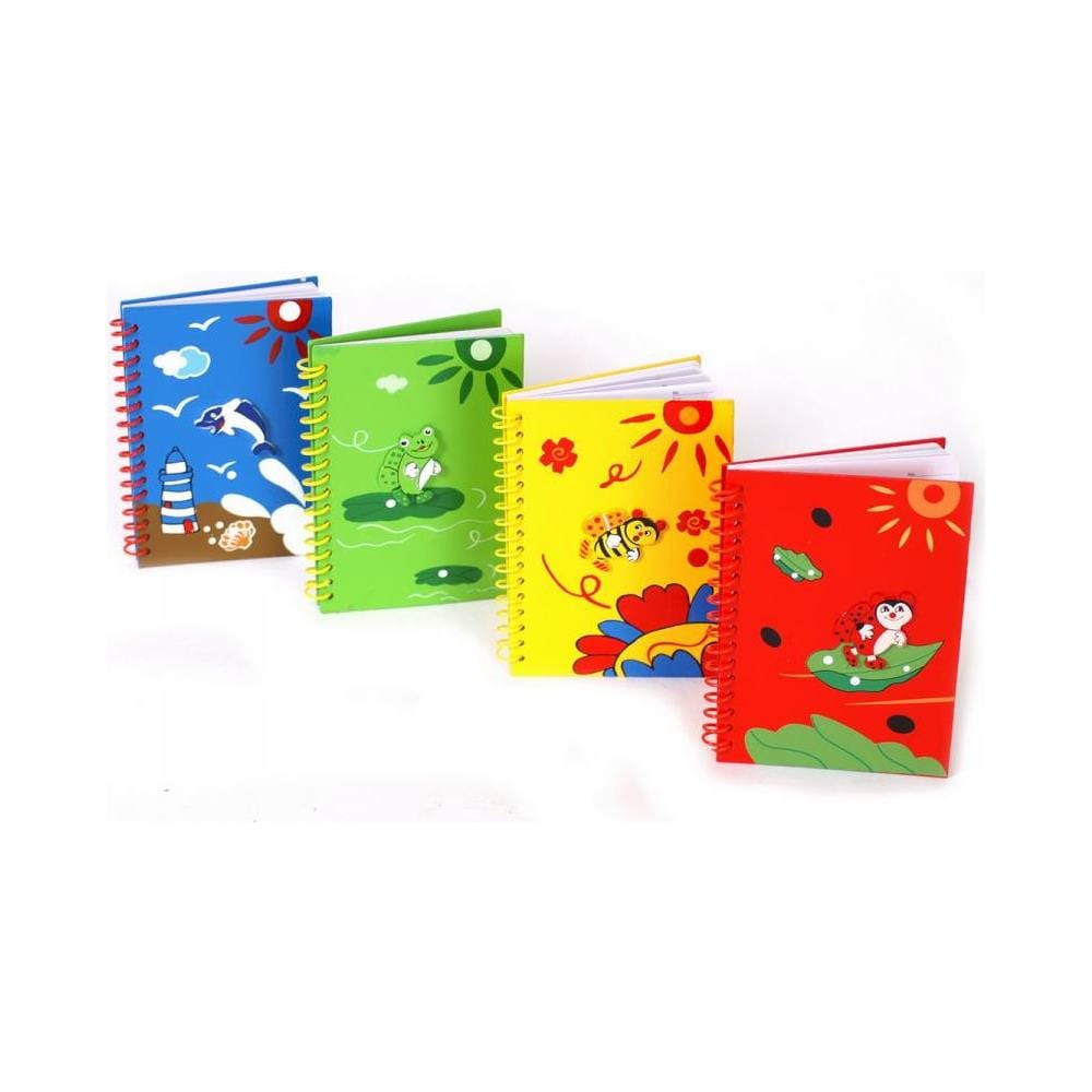 Set Da 4 Block Notes Vari Animali Con 40 Pagine A Righe - Foto 1