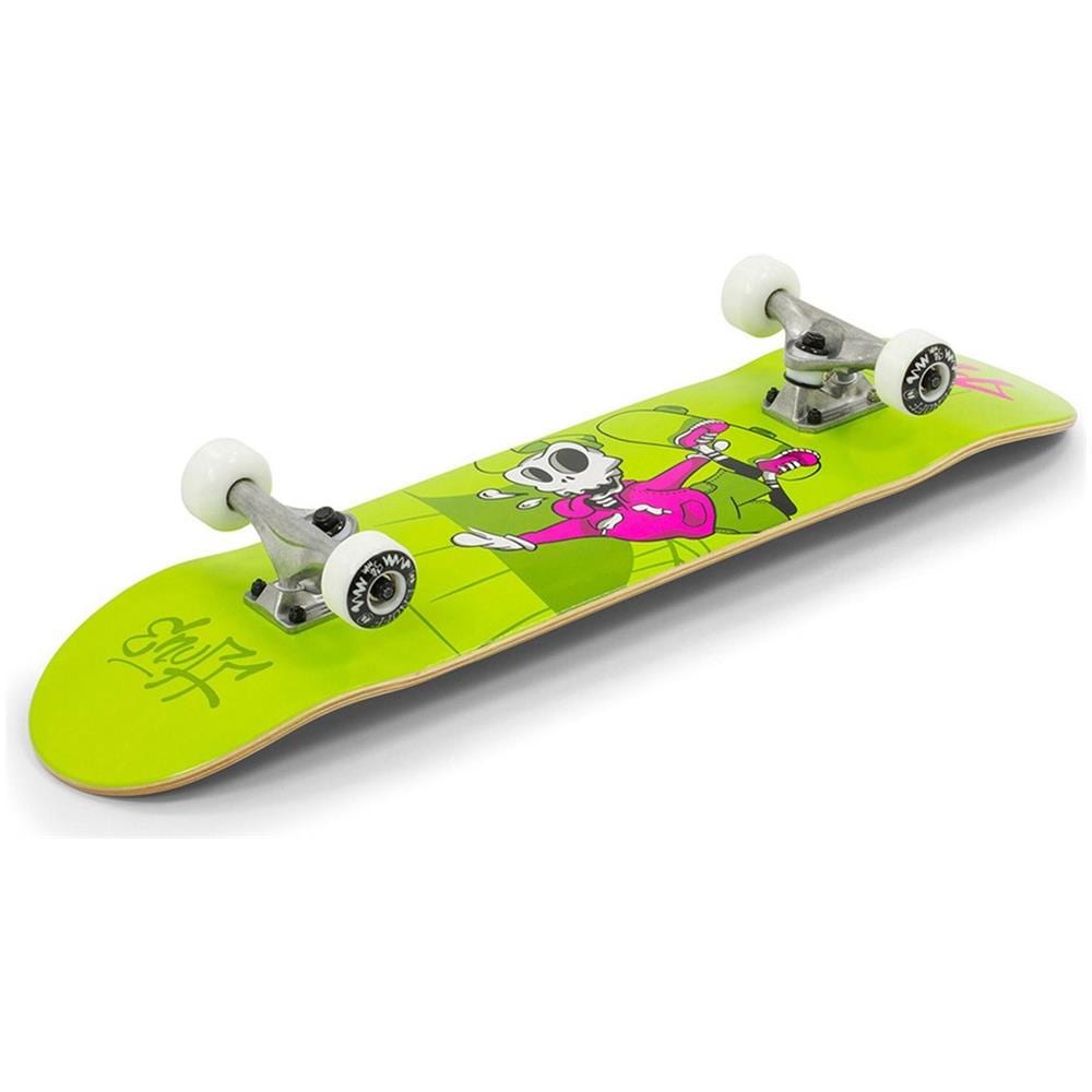 Skateboard Set Completo Per Bambini Skully - 7.25 Inch Verde (default, Verde) - Foto 2