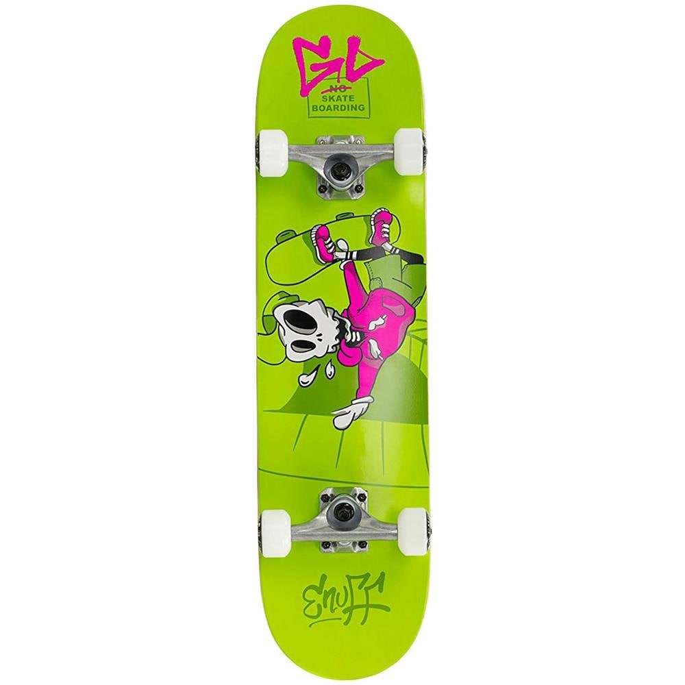 Skateboard Set Completo Per Bambini Skully - 7.25 Inch Verde (default, Verde) - Foto 1