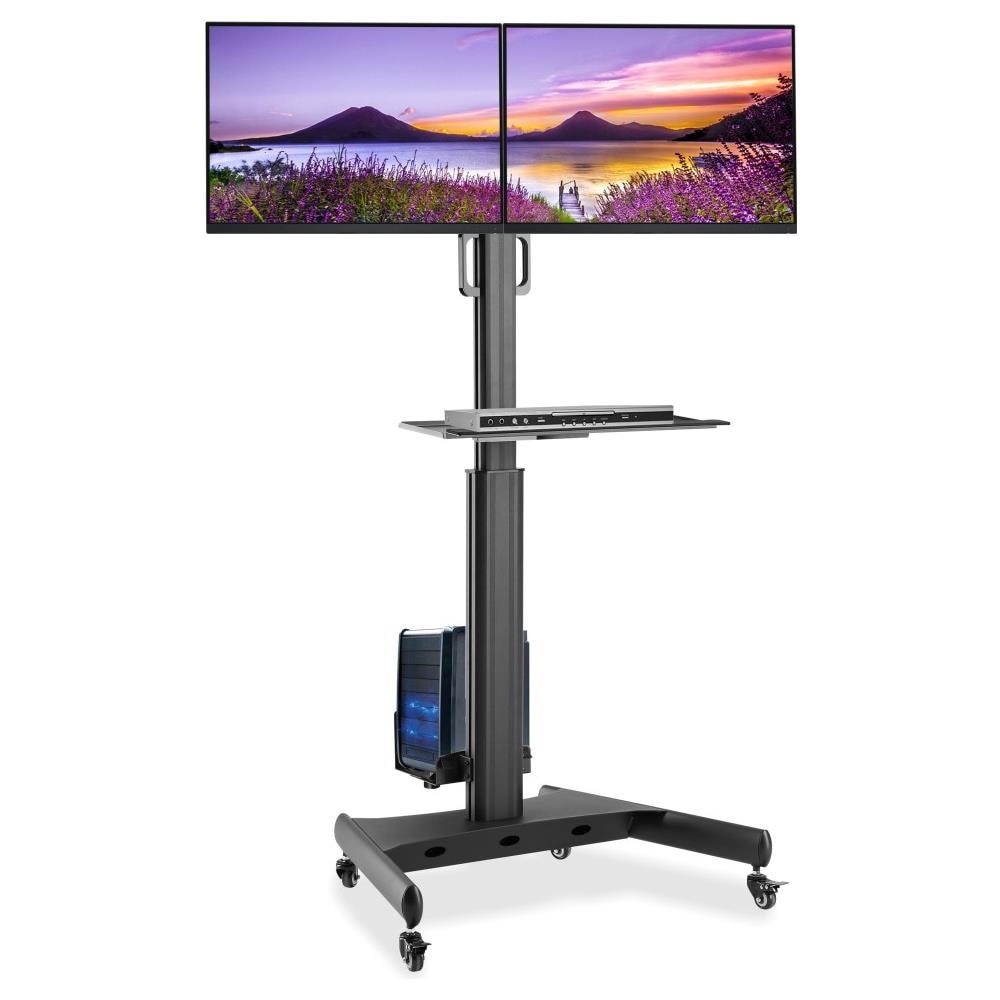 Trolley da Pavimento con Mensola e Porta CPU per 2 TV LCD /LED /Plasma 13-32" - Foto 2