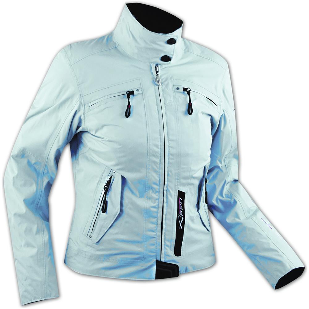 Giacca Donna Moto Scooter Protezioni Ce Sfoderabile Impermeabile Azzurro Xl - Foto 1