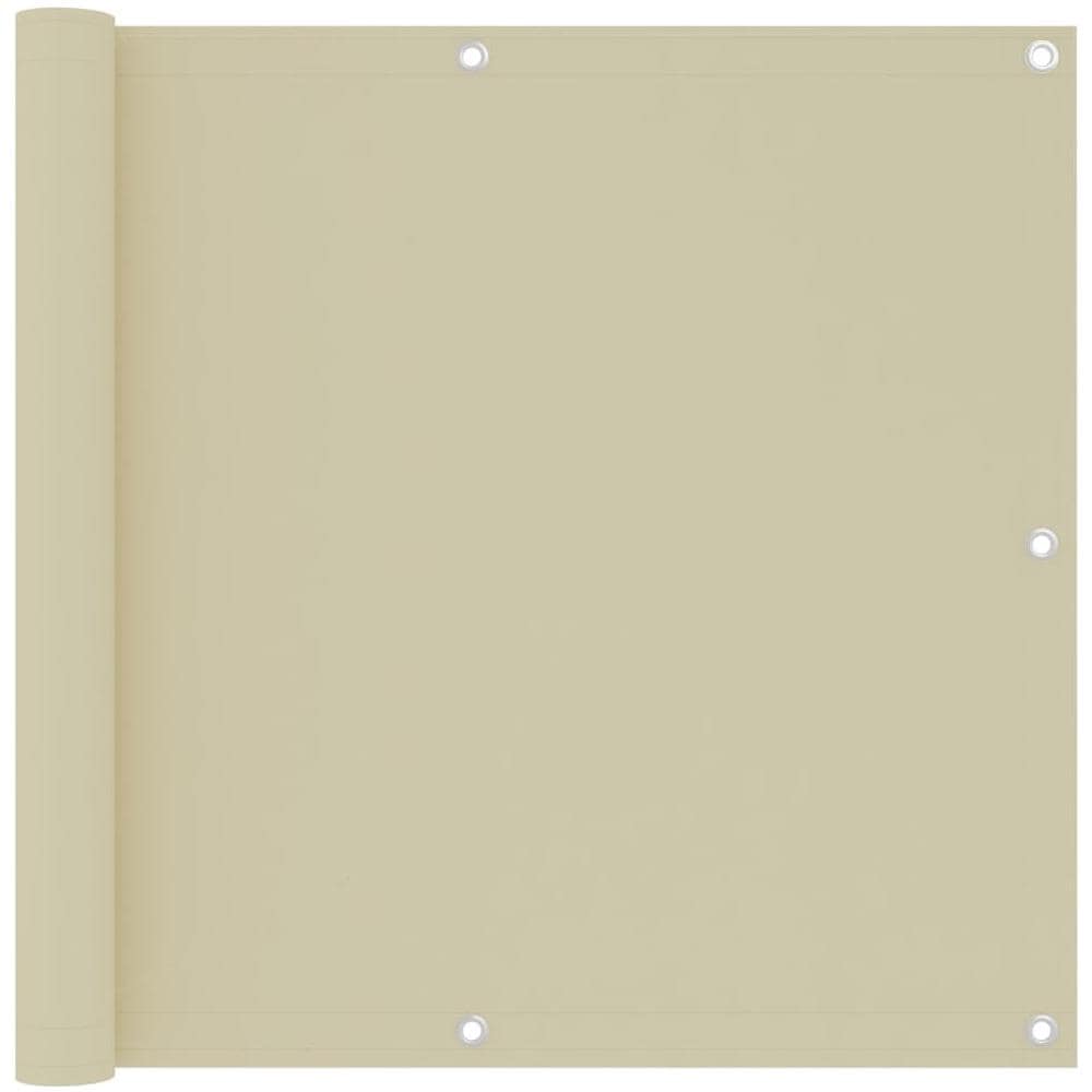 Paravento Da Balcone Crema 90x300 Cm Tessuto Oxford - Foto 1