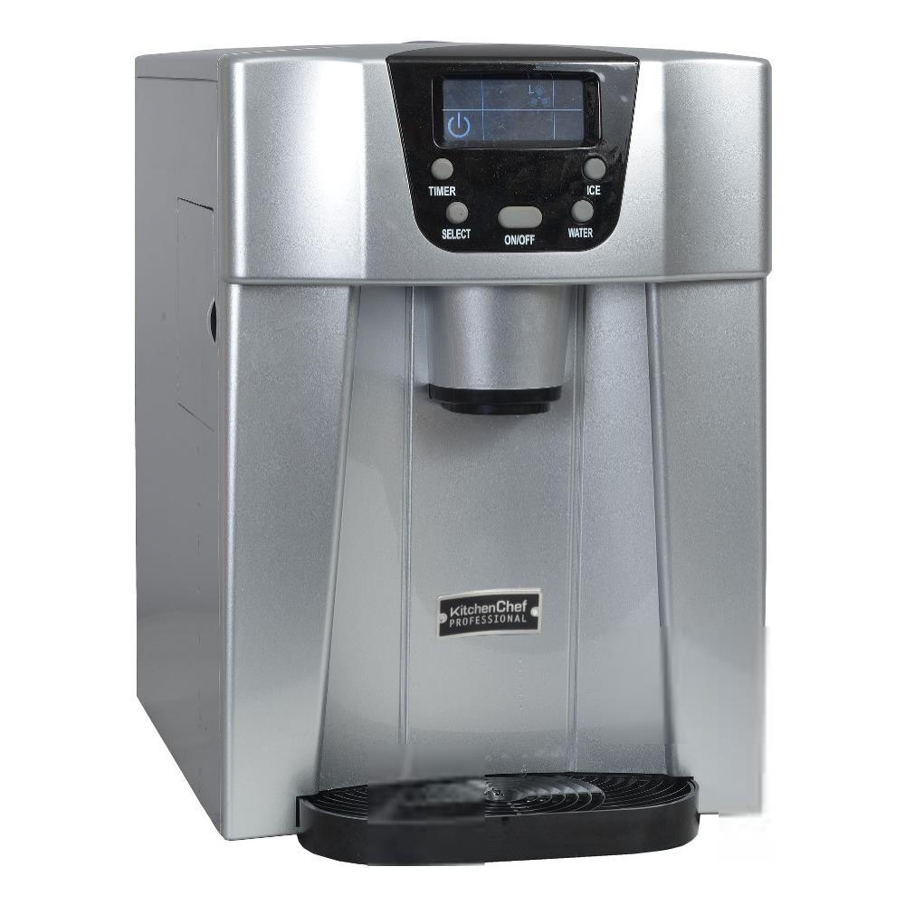 Macchina Per Cubetti Di Ghiaccio Da 140 W 12 Kg / 24 Ore E Distributore Di Acqua Argento - Hzb12eau - Foto 1