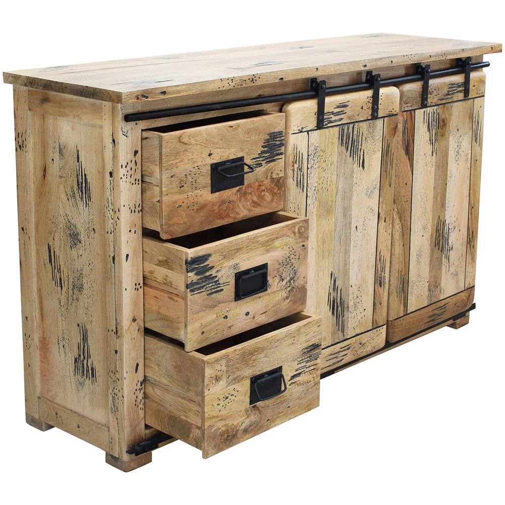 Beily - Madia Legno Di Mango Tre Cassetti - Foto 2