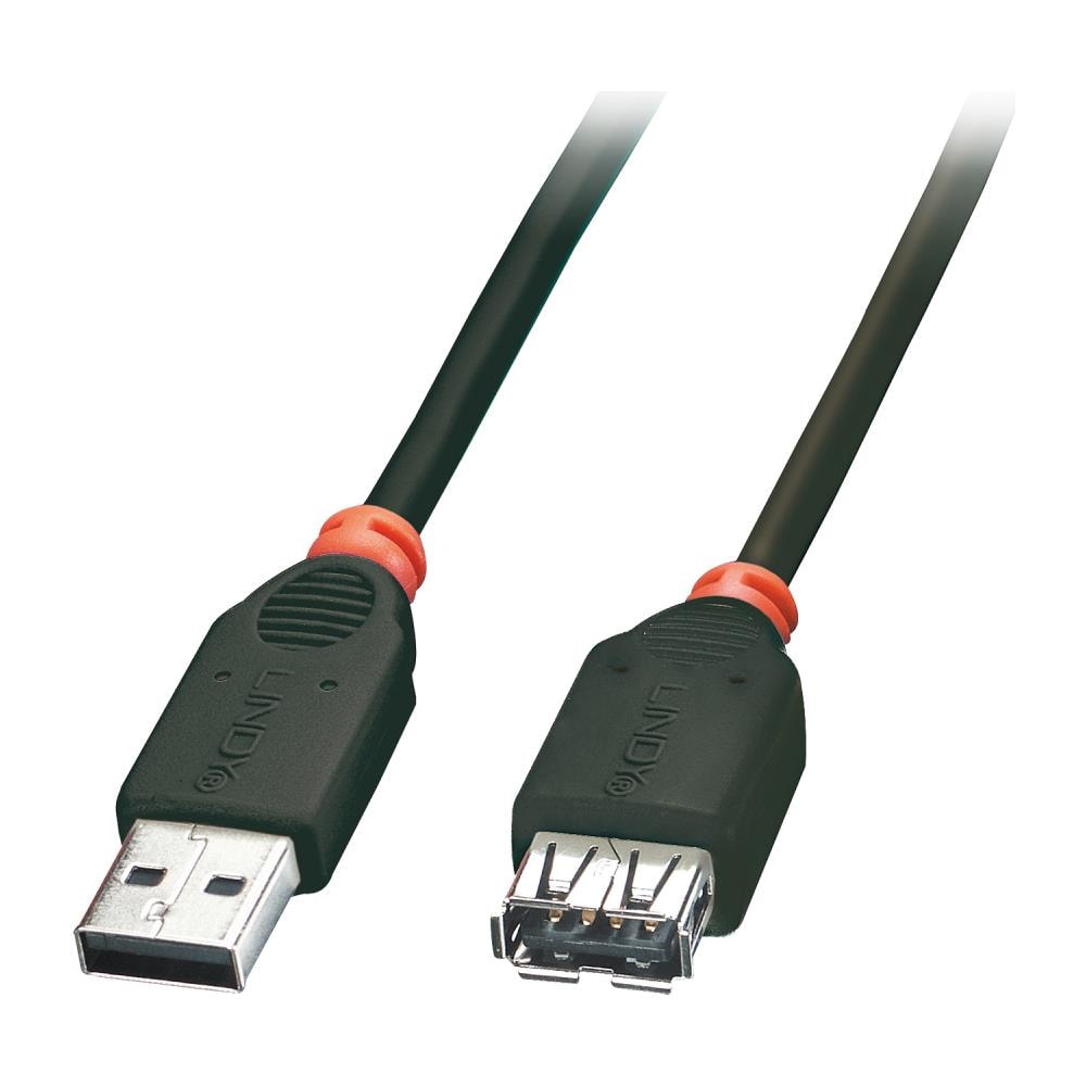 41774, USB A, USB A, Maschio / femmina, Dritto, Dritto, Nero - Foto 1