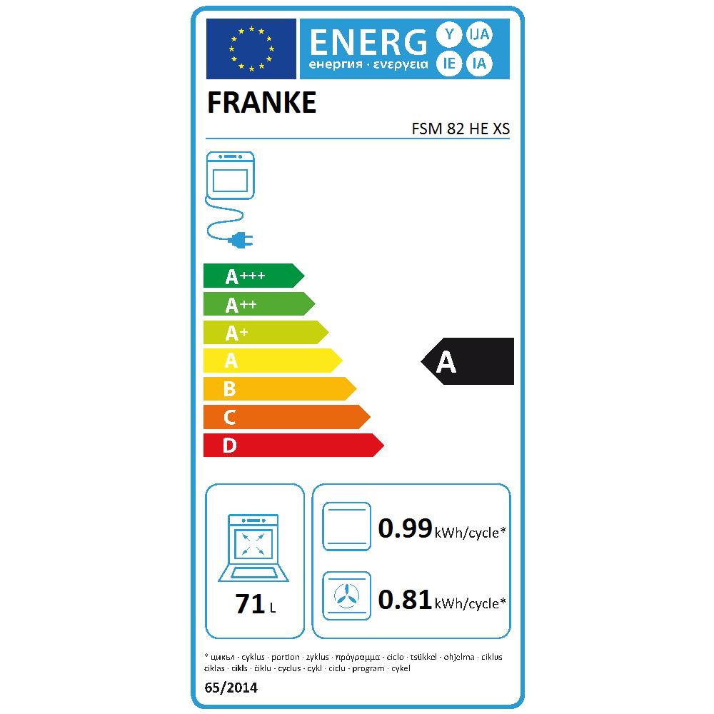 Fsm82hexs Forno 60cm 71lt Multifunzione Termoventilato Smart Nero Inox - Foto 4