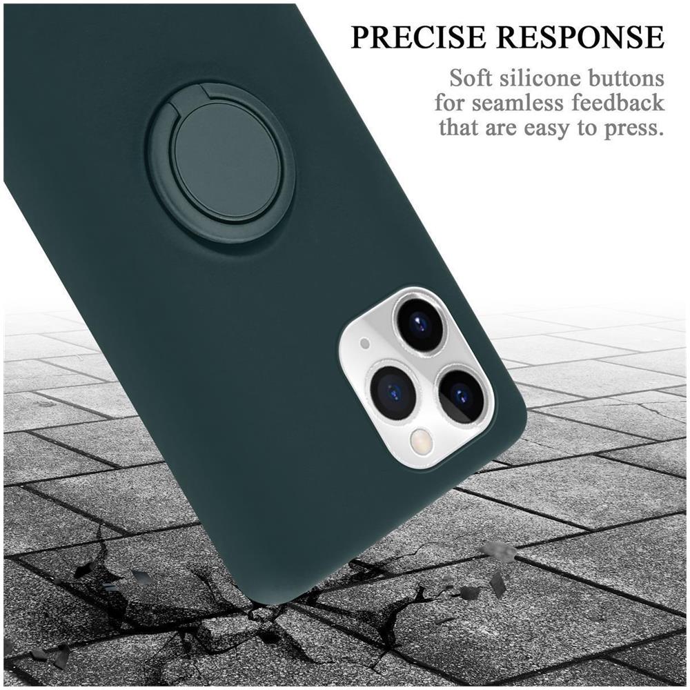 Custodia Compatibile Con Apple Iphone 11 Pro In Liquid Verde - Coperchio Protettivo In Silicone Tpu Flessibile Con Anello - Foto 8