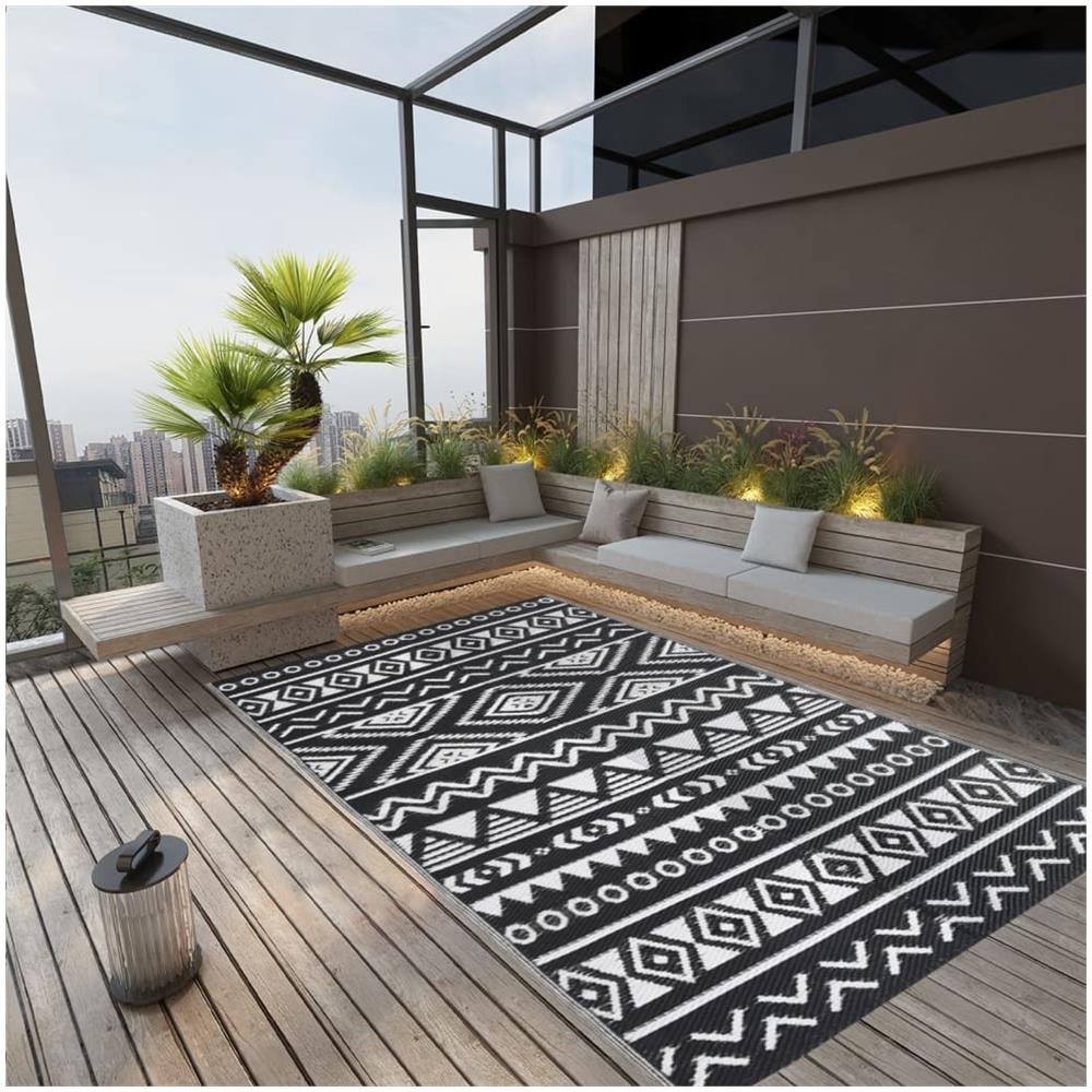 Tappeto Da Esterni Nero 190x290 Cm In Pp - Foto 1