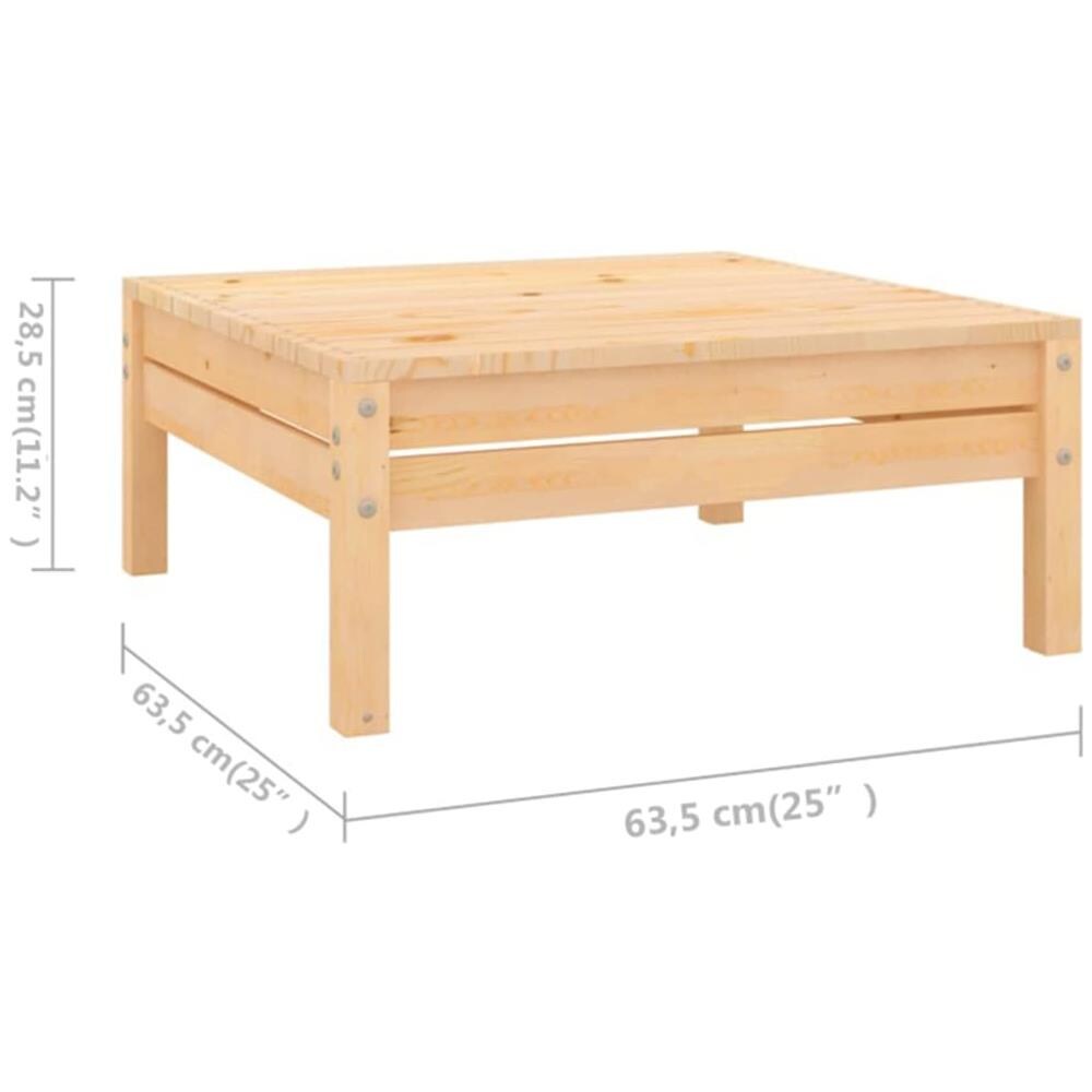 Set Salotto da Giardino 11 pz in Legno Massello di Pino - Foto 7