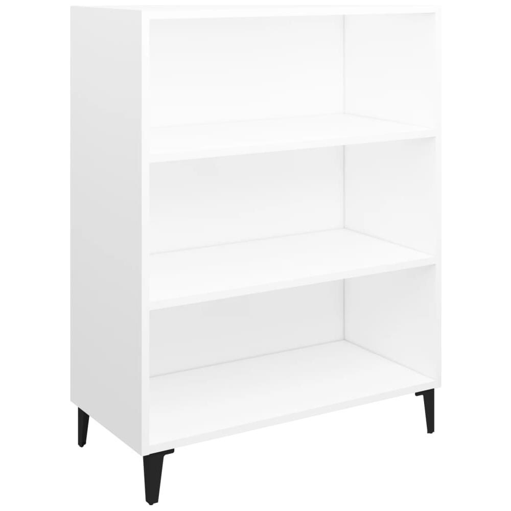 Credenza Bianca 69,5x32,5x90 Cm In Legno Multistrato - Foto 2