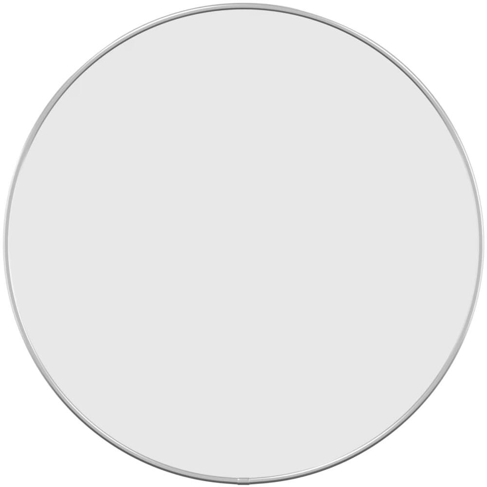 Specchio Da Parete Argento 50 Cm Rotondo - Foto 2