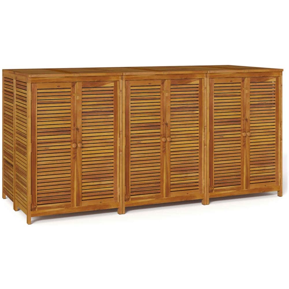 Contenitore Da Giardino 210x87x104 Cm Legno Massello Di Acacia - Foto 2
