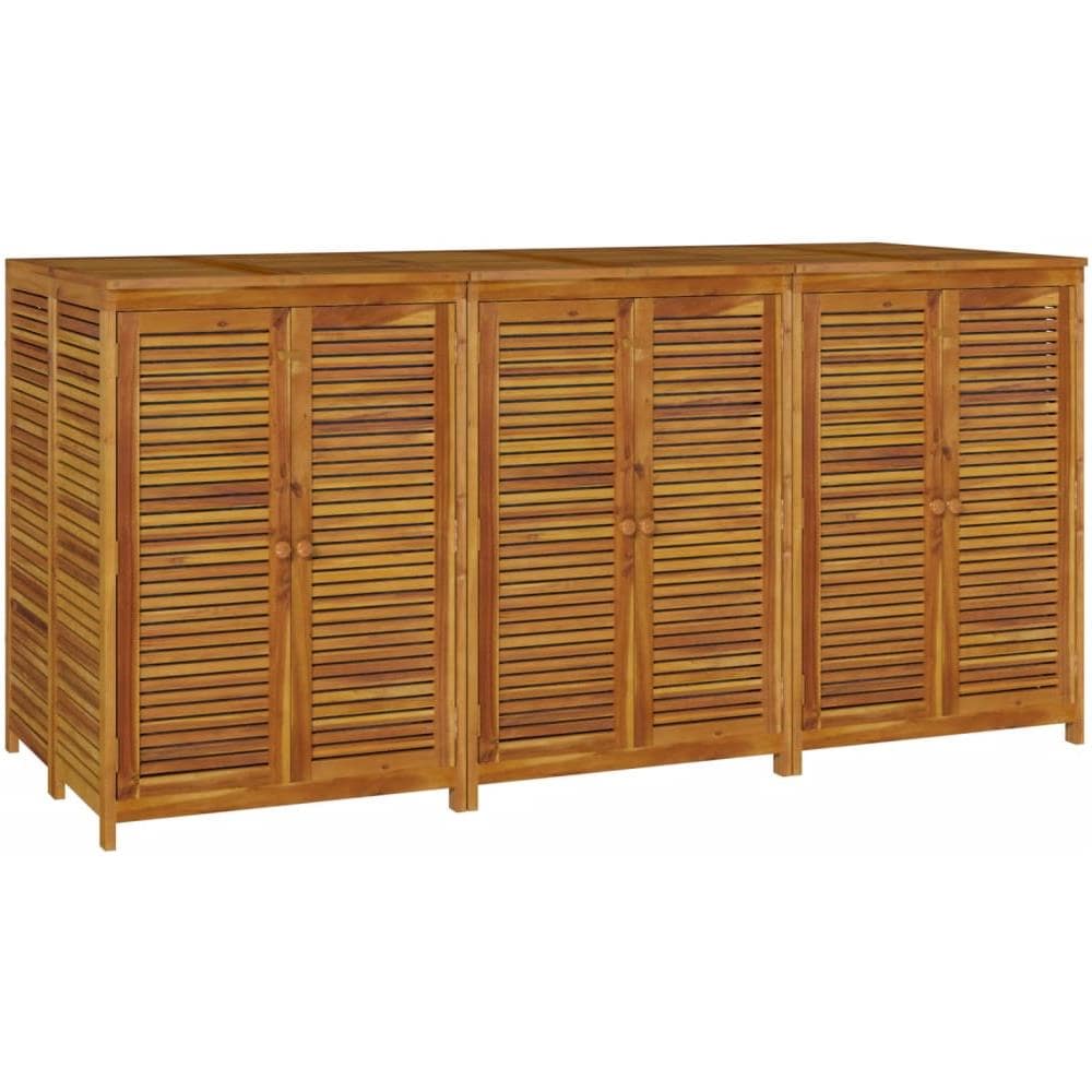 Contenitore Da Giardino 210x87x104 Cm Legno Massello Di Acacia - Foto 3