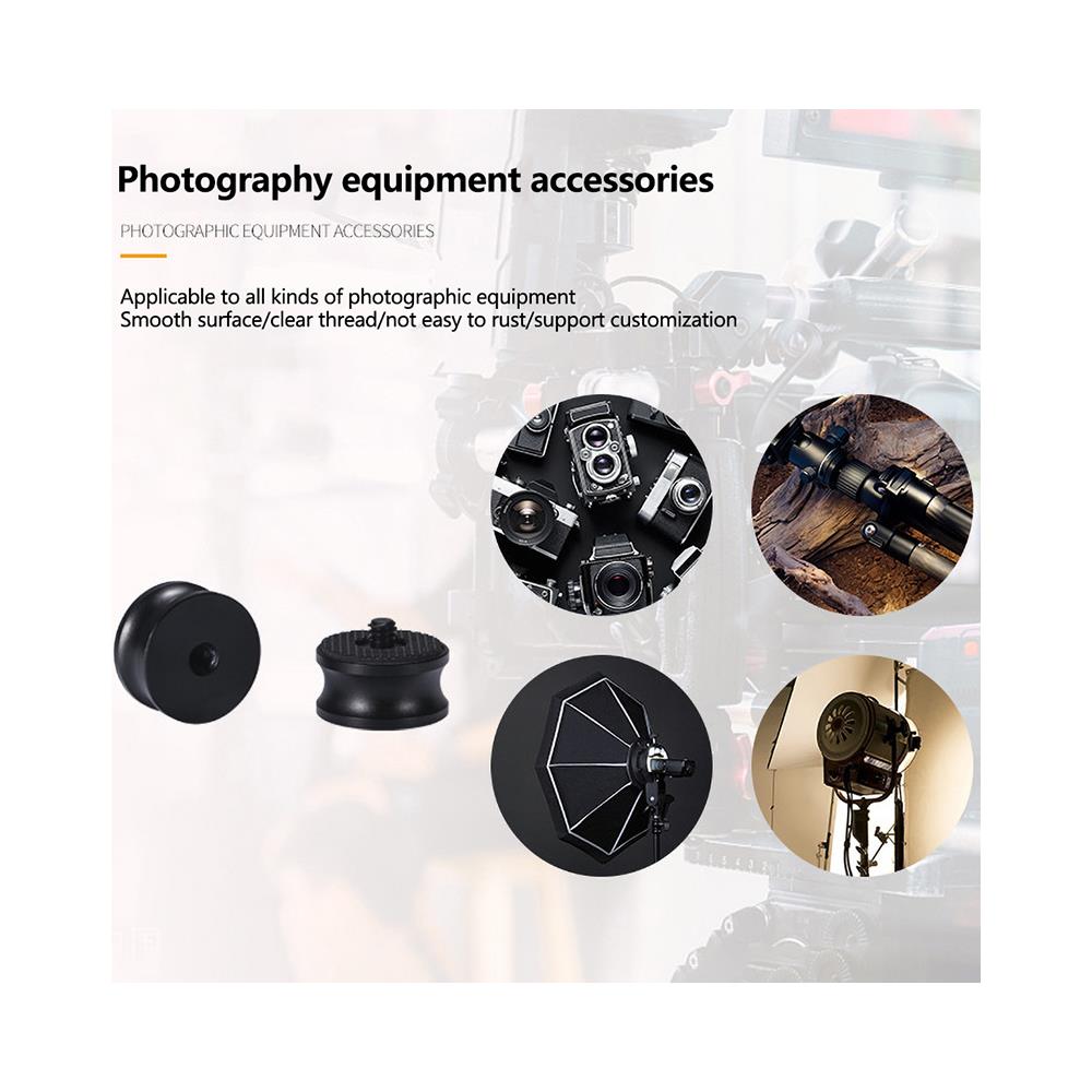 Adattatore Filettato Maschio Da 3/8 Di Pollice Femmina A 1/4 Di Pollice Per Treppiede Fotografico 4 Pezzi - Foto 2