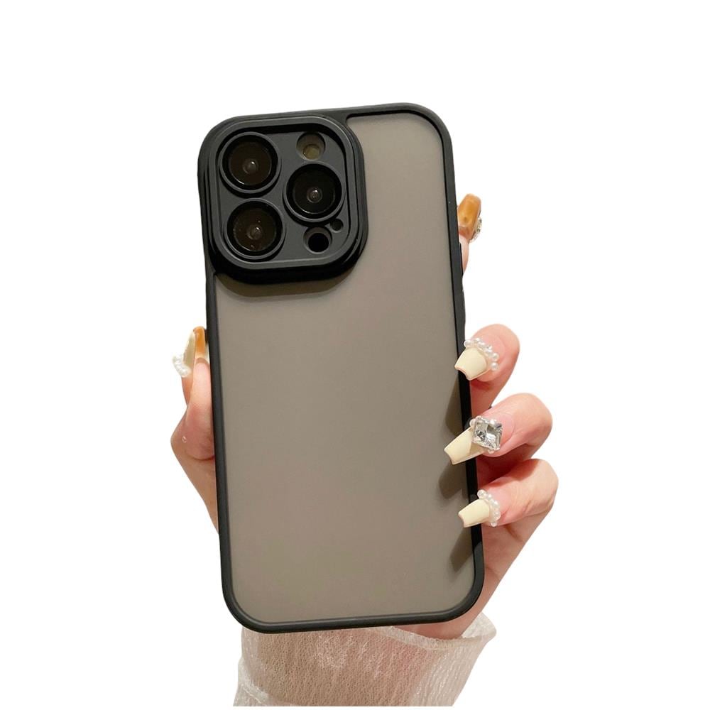 Custodia Protettiva Per Telefono Con Pellicola In Vetro Compatibile Con Iphone Serie 14 Black  Iphone 14 Plus - Foto 1