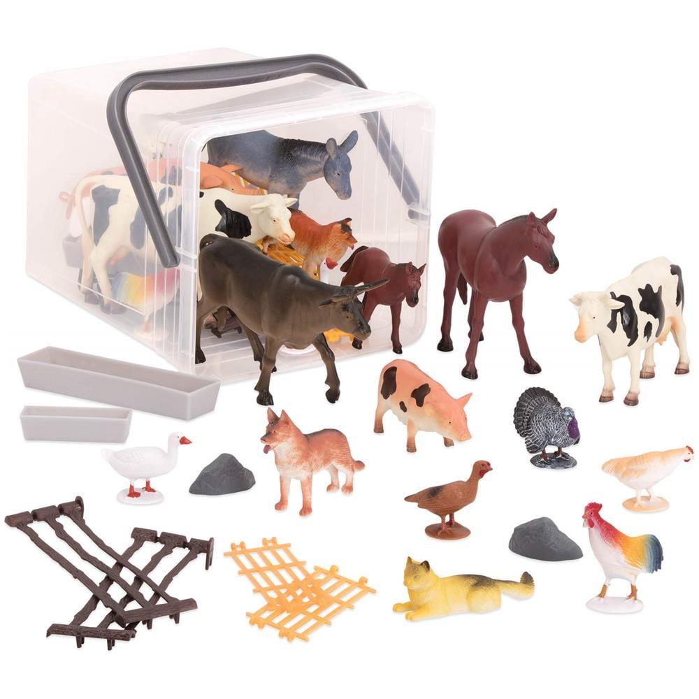 Country World - Mucche Realistiche E Giocattoli Con Animali Da Fattoria Per Bambini 3+ (60 Pezzi) - Foto 1