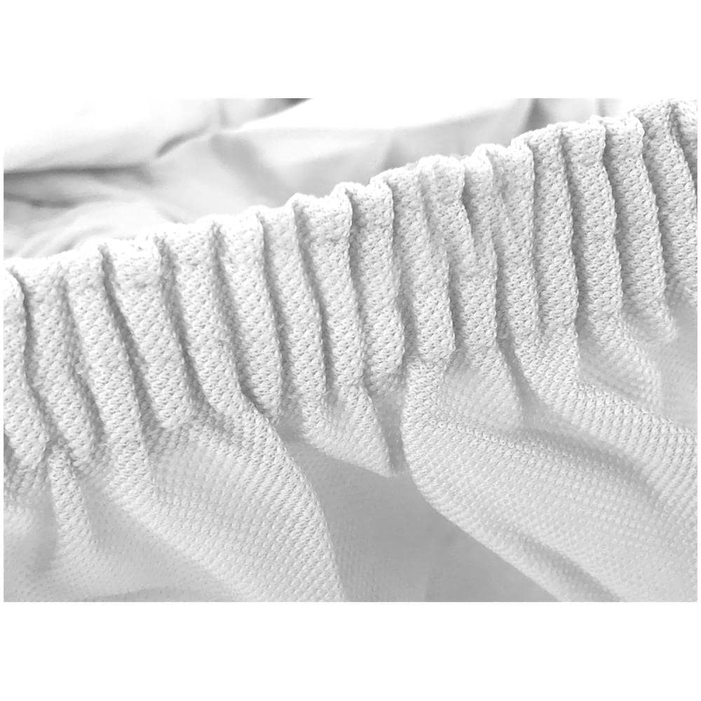 Copriseduta Per Divano Elasticizzato Antimacchia Genius In Tinta Unita Chaise Longue Bianco 1000 - Foto 2