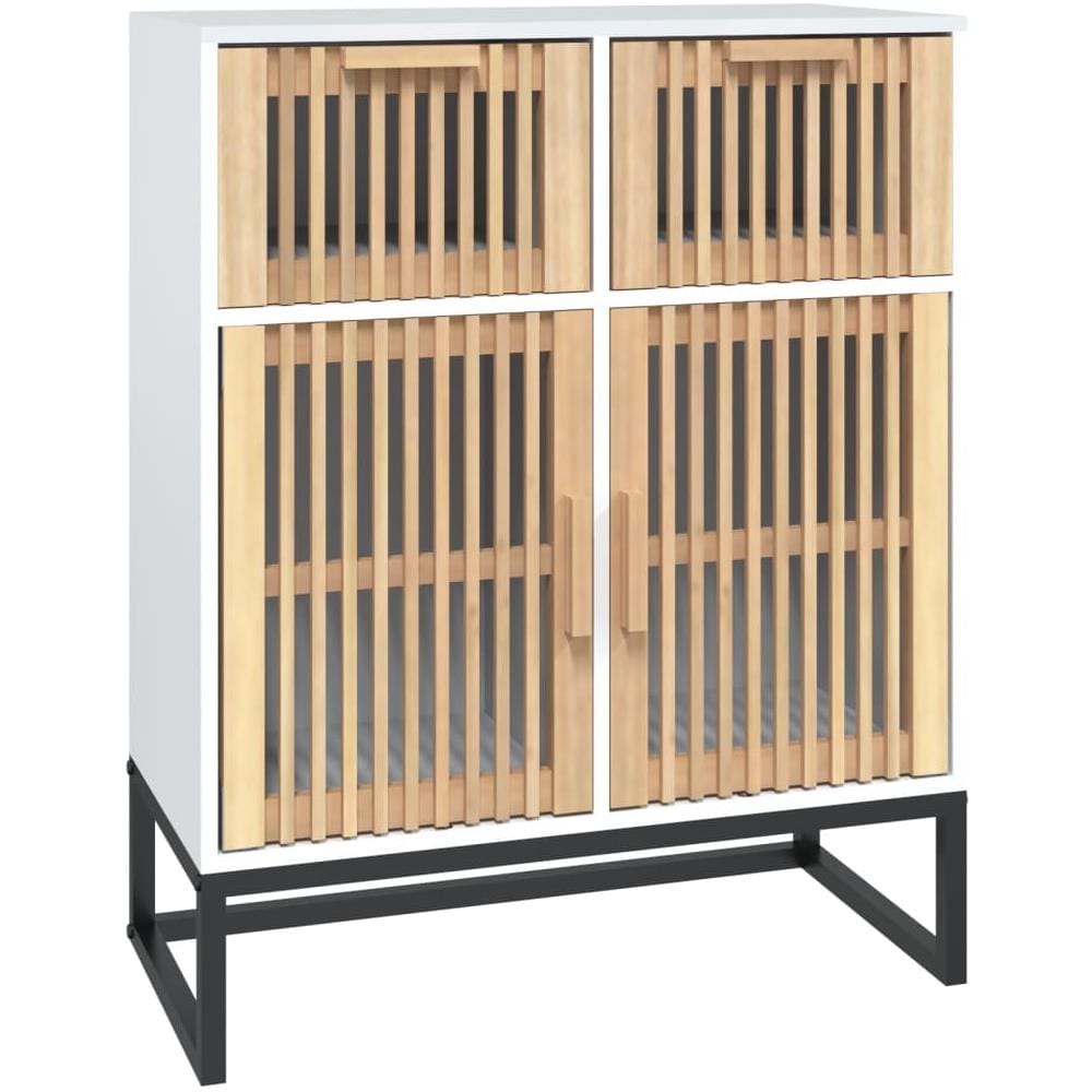 Credenza Bianca 60x30x75 Cm In Legno Multistrato - Foto 2