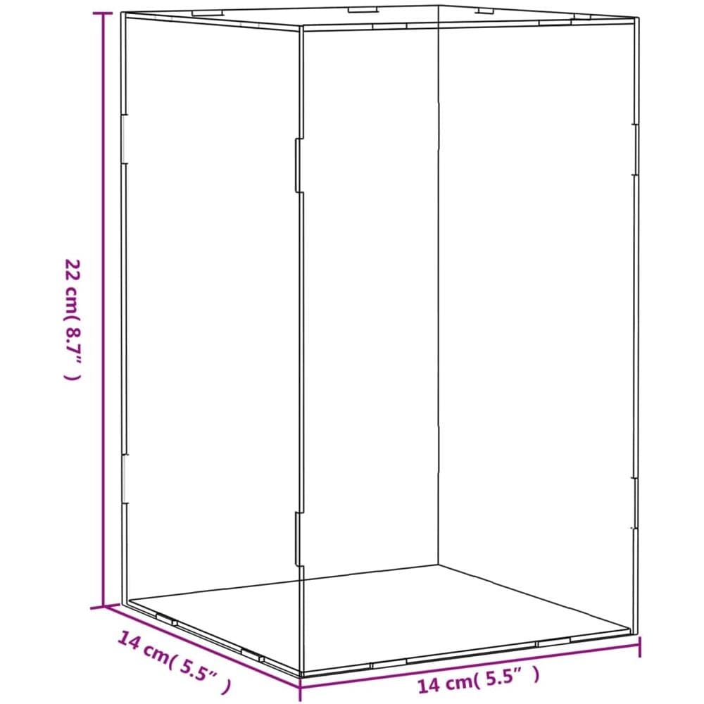 Scatola Espositiva Trasparente 14x14x22 Cm In Acrilico - Foto 5