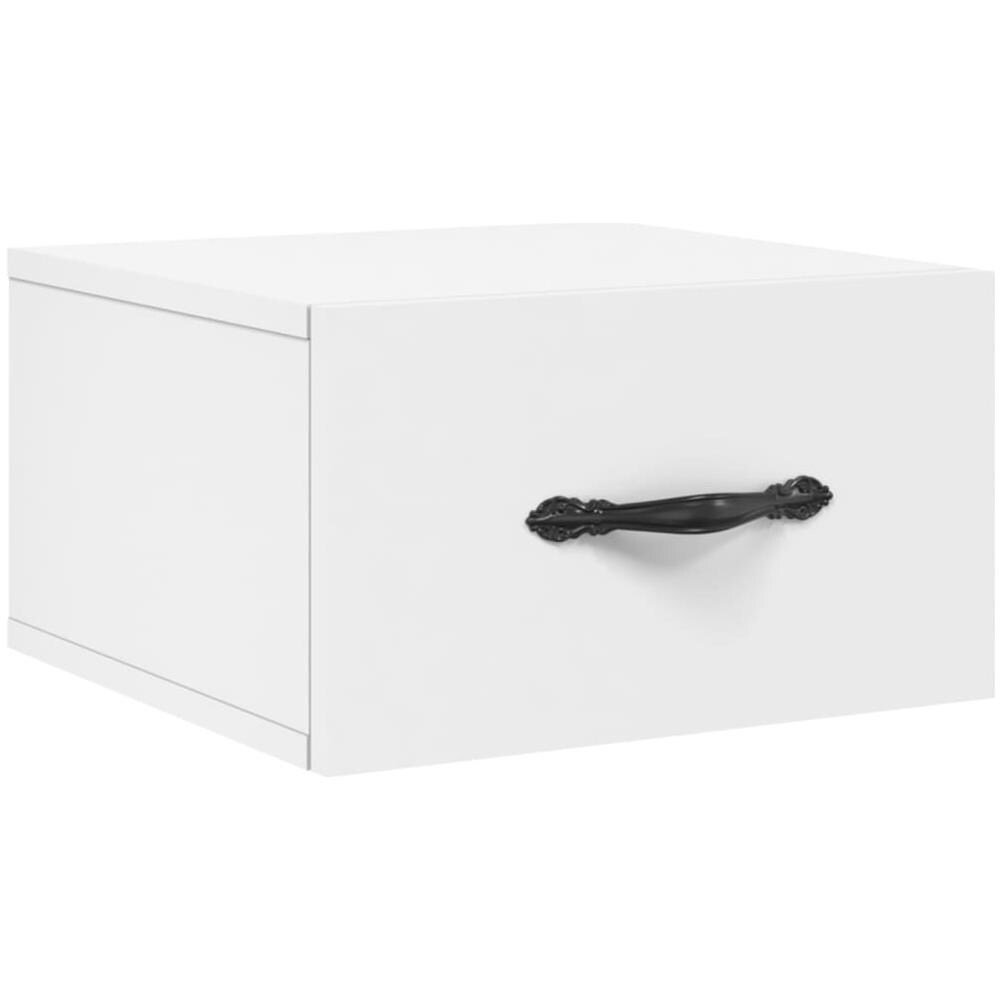 Comodino A Muro Bianco 35x35x20 Cm - Foto 2