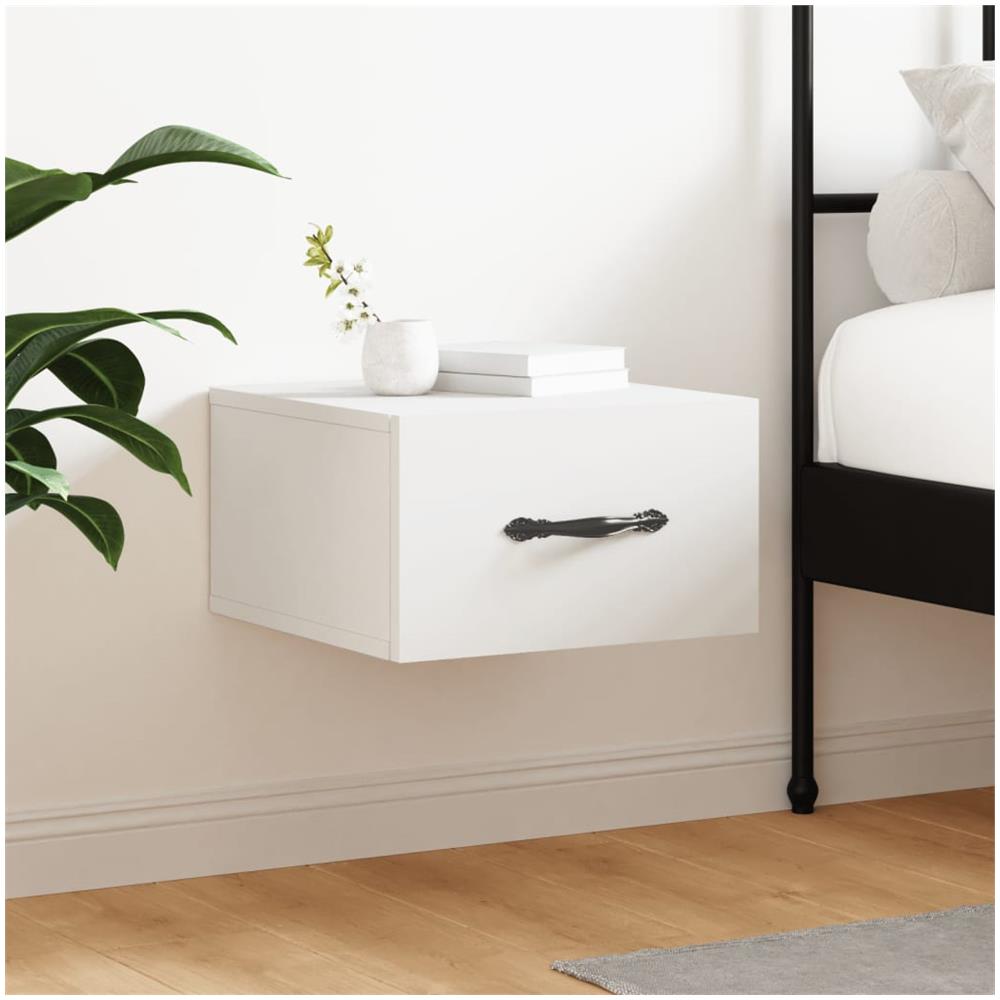 Comodino A Muro Bianco 35x35x20 Cm - Foto 1