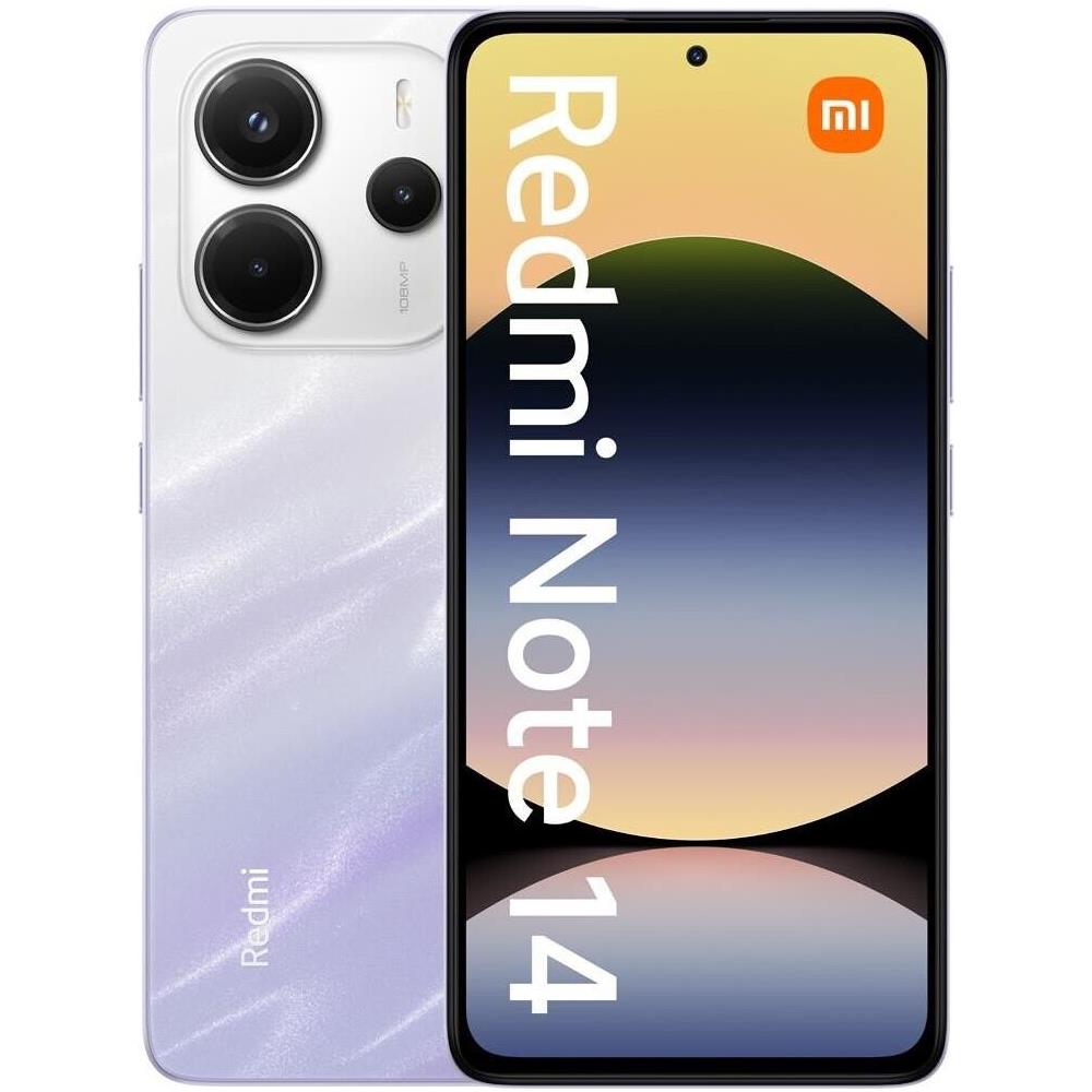 Redmi Note 14 4G 128GB 6GB Ram display 6.67" Main Camera 108MP Dual SIM ibrida USB tipo-C Dimensity 7025 Ultra Android 5110 mAh Mist Purple - Foto 1