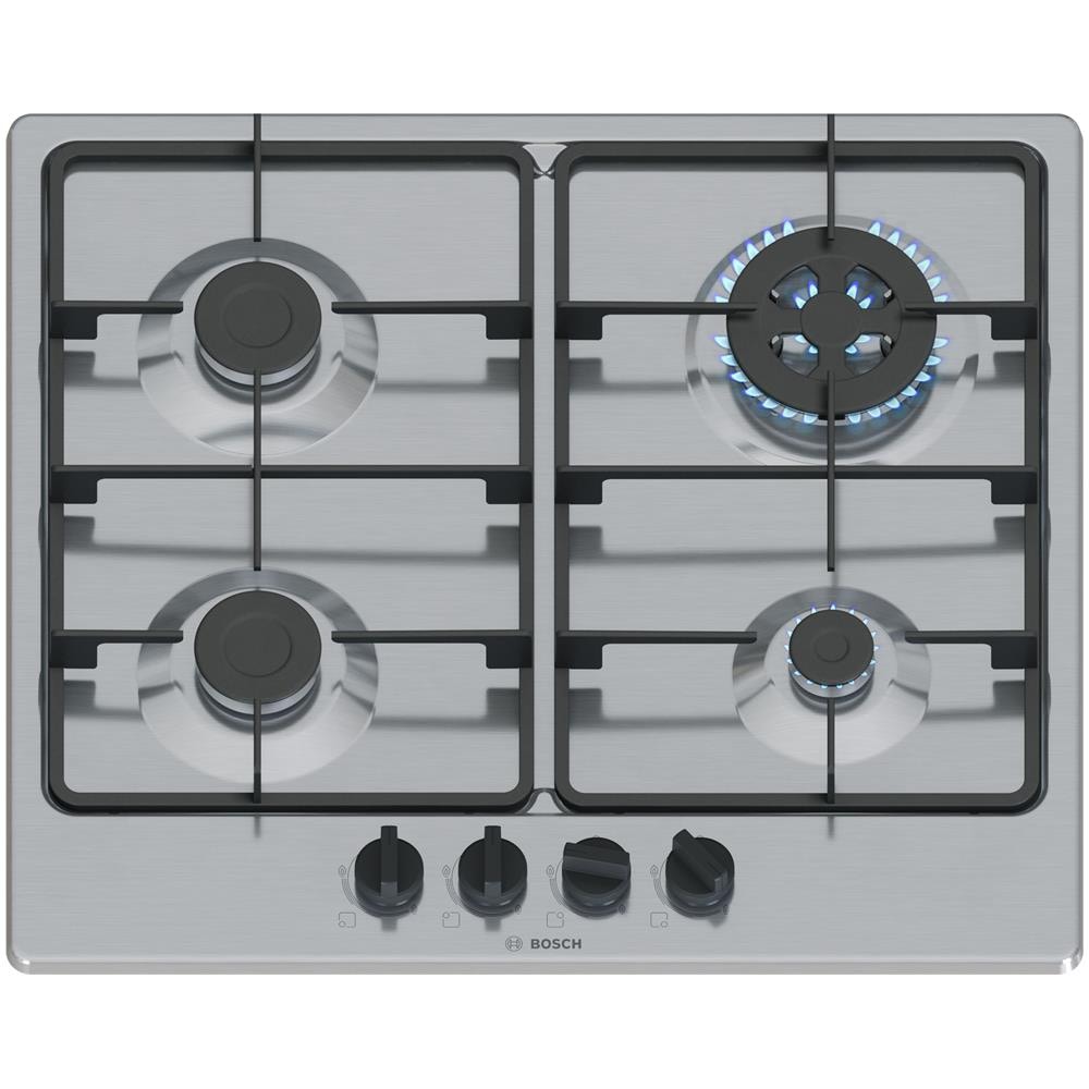 Serie 4 PGH6B5K60 Piano Cottura a Gas 60 cm 4 Fuochi in Acciaio Inox - Foto 1