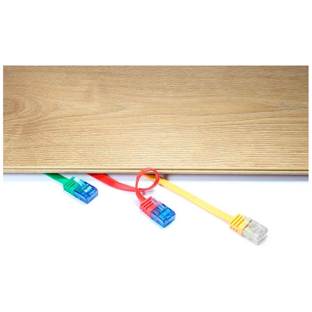 ICOC U6A-FL-010BKT - Cavo di Rete Patch Flat in Rame Cat. 6A UTP 1m Nero - Foto 4