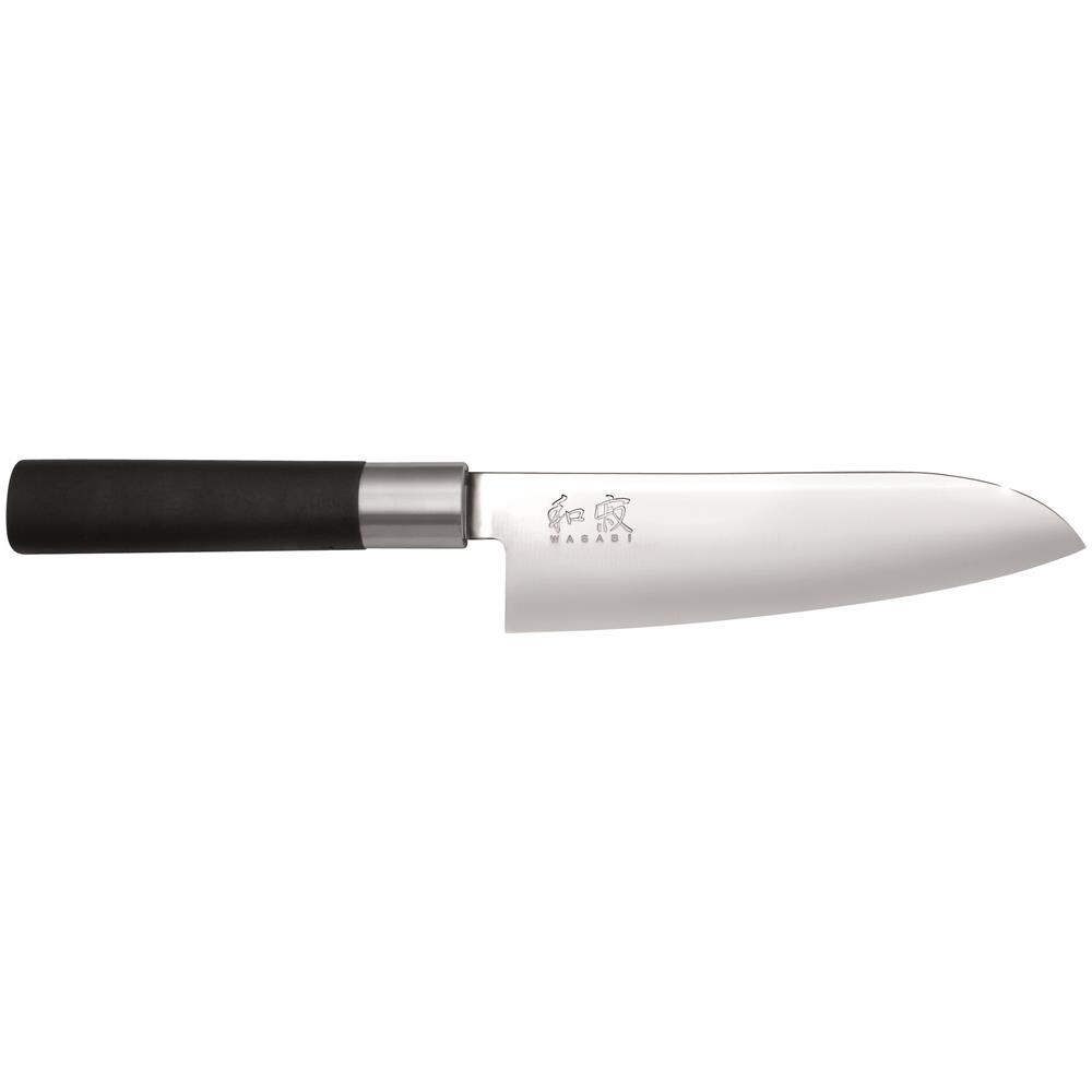 Coltello Santoku Cm 16,5 Linea Wasabi Black Di In Acciaio Inox Con Manico In Plastica - Foto 1
