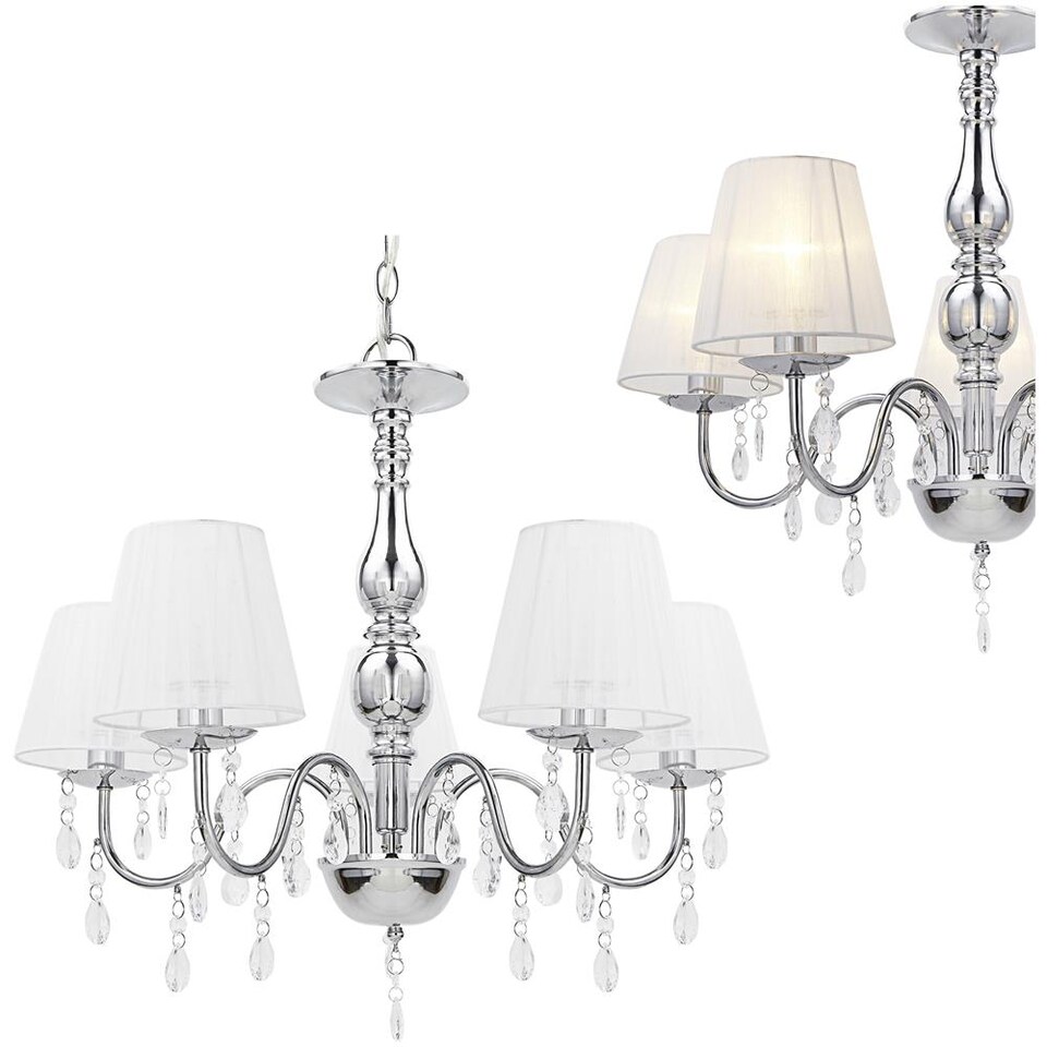 6 Pezzi Anelli In Cristallo K9 Per Lampadario – Gocce Pendenti Diametro 50 Mm – Parti Di Ricambio Per Lampade E Decorazioni