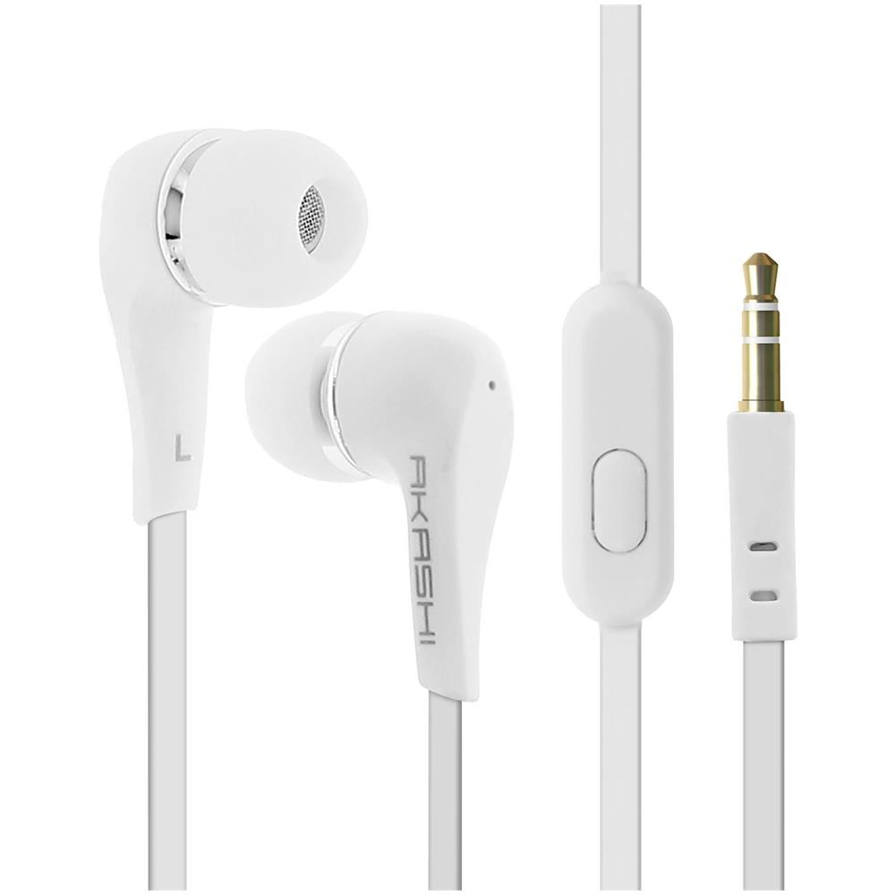Auricolari Stereo In-ear Telecomando Jack 3.5mm Bianco - Foto 2