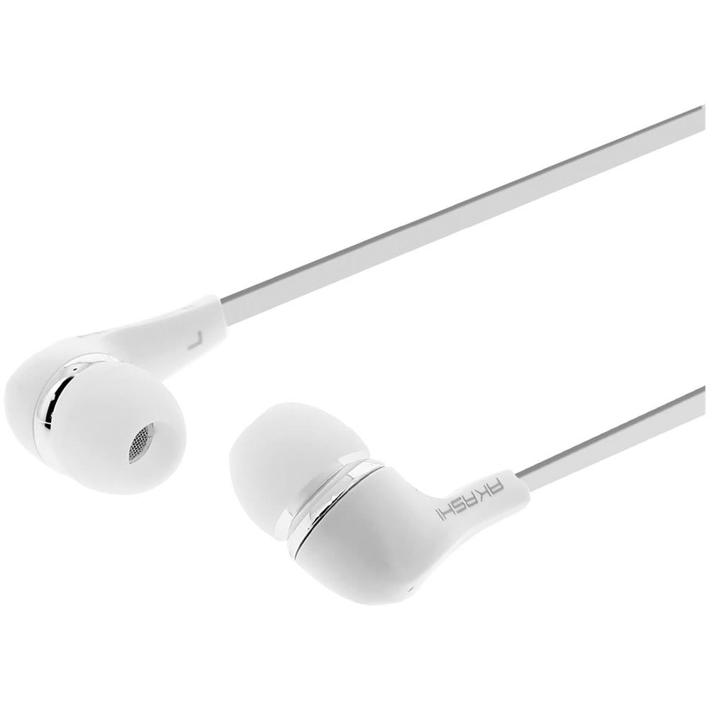 Auricolari Stereo In-ear Telecomando Jack 3.5mm Bianco - Foto 1