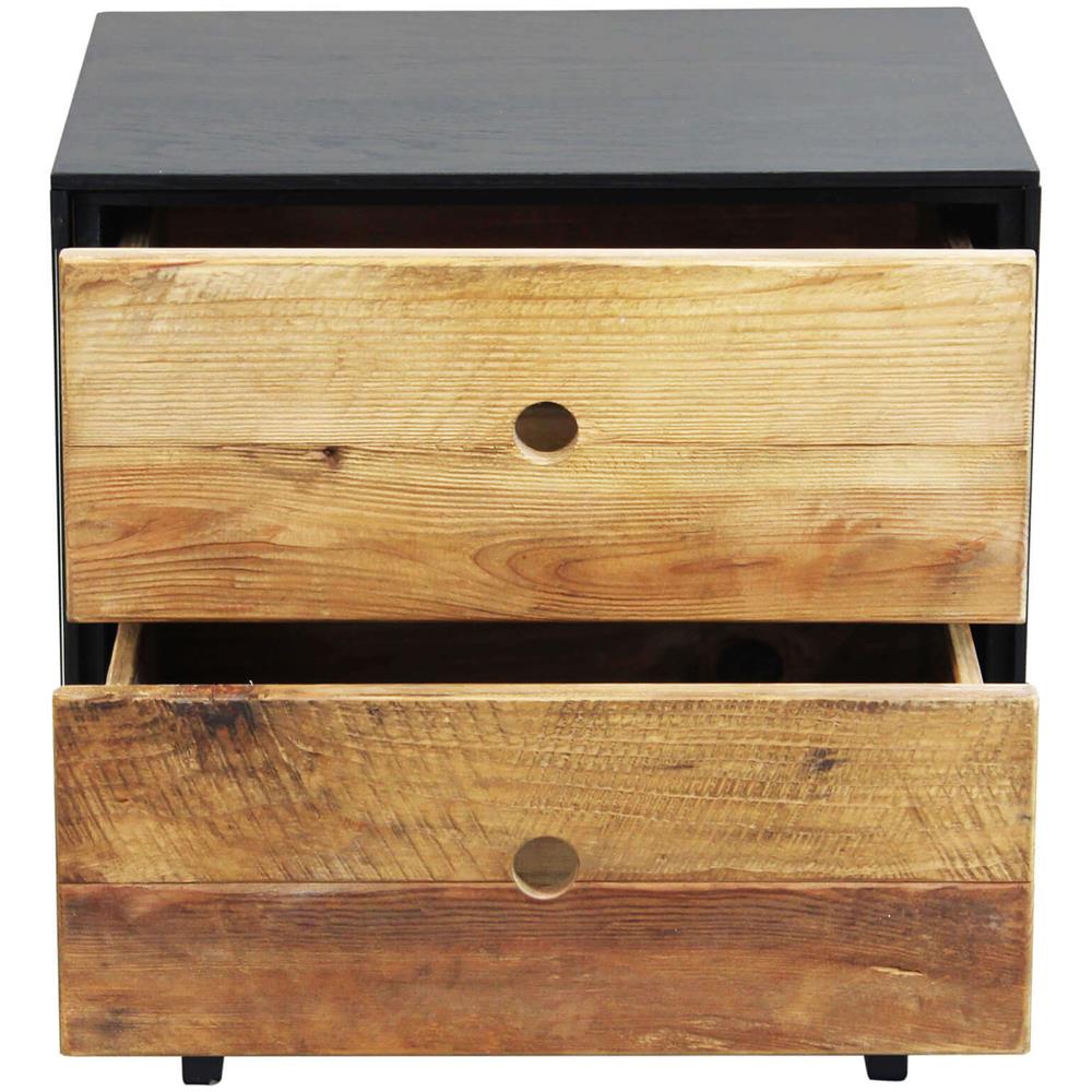 Pinus Black - Comodino In Pino Riciclato - Foto 2