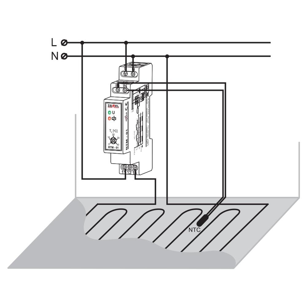Regolatore Di Temperatura Rtm-01 5-40 ° C 230 V Senza Sonda - Foto 3