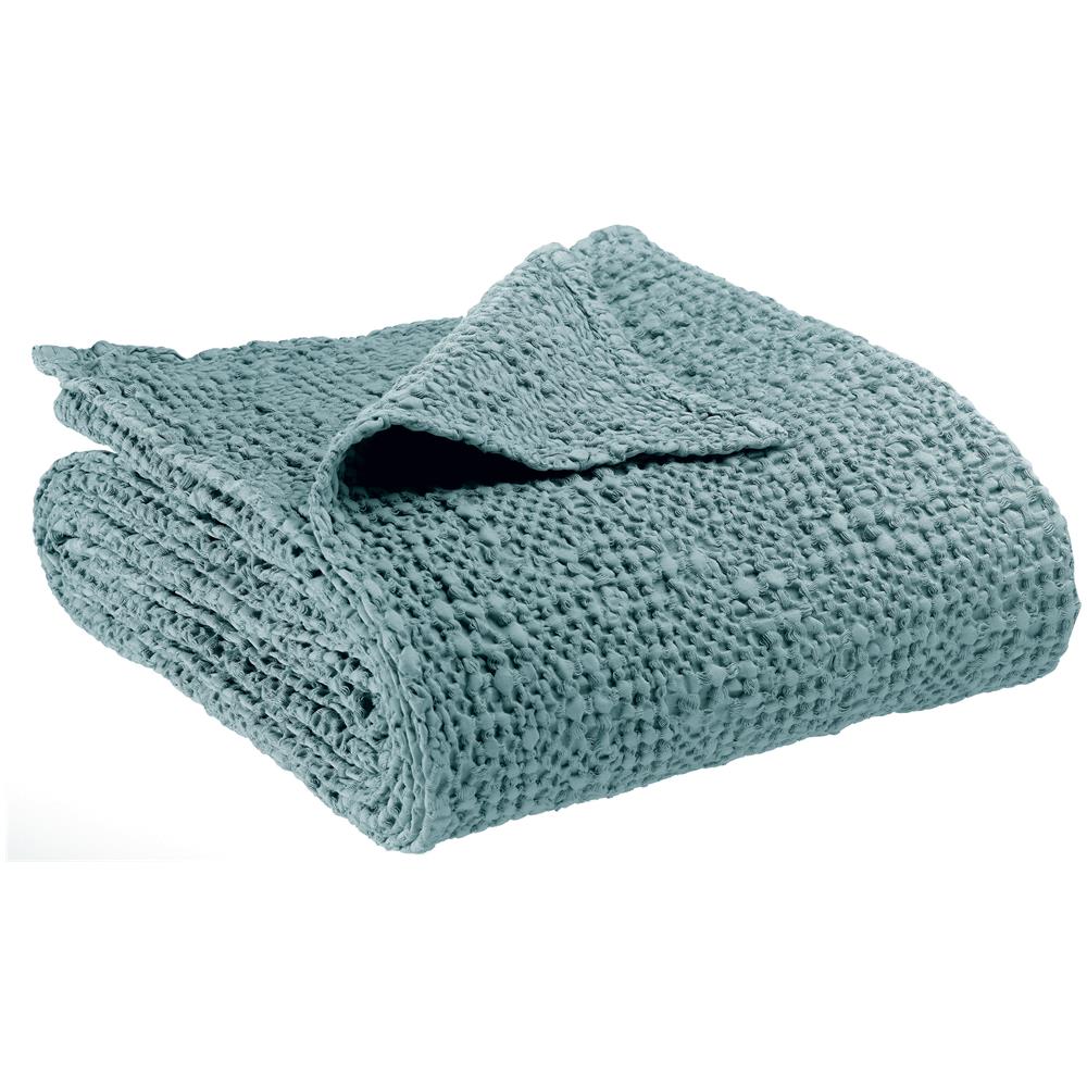 Copripiumino Tana - Nido D'ape 100% Cotone Stonewashed, Colore Alizée (240 X 260 Cm) - Foto 1