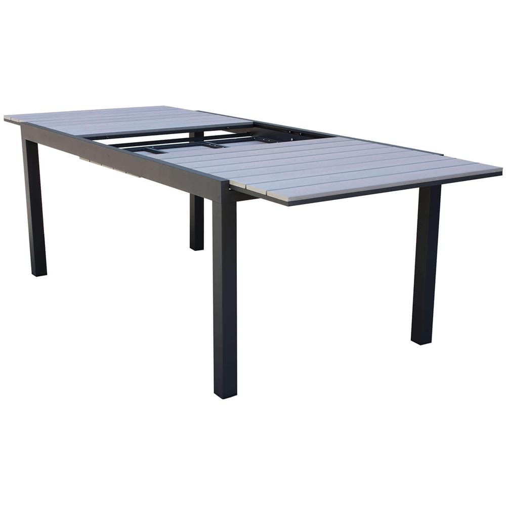 Triumphus - Tavolo Da Giardino Allungabile In Alluminio E Polywood 180/240 X 100 - Foto 4