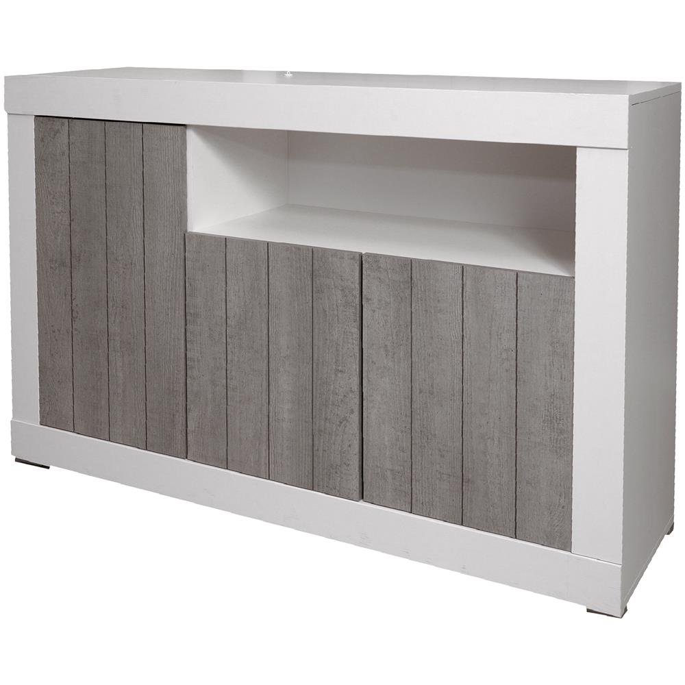 Made in Italy Colore Dmora Bianco Lucido Credenza Moderna a 4 Ante e 3 cassetti cm 224x44h86 Buffet di Design da Soggiorno Madia da Cucina con Dettaglio Made in Italy Colore Dmora Bianco Lucido Credenza Moderna a 4 Ante e 3 cassetti cm 224x44h86 Buffet di Design da Soggiorno Madia da Cucina con Dettaglio