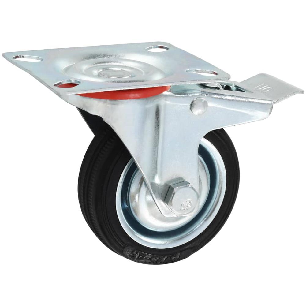 Ruote Girevoli con Doppio Freno 4 pz 75 mm - Foto 3