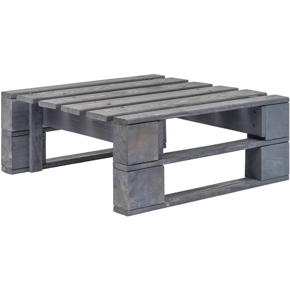 Set Divani a Pallet e Cuscini 6 pz in Pino Impregnato Grigio - Foto 2