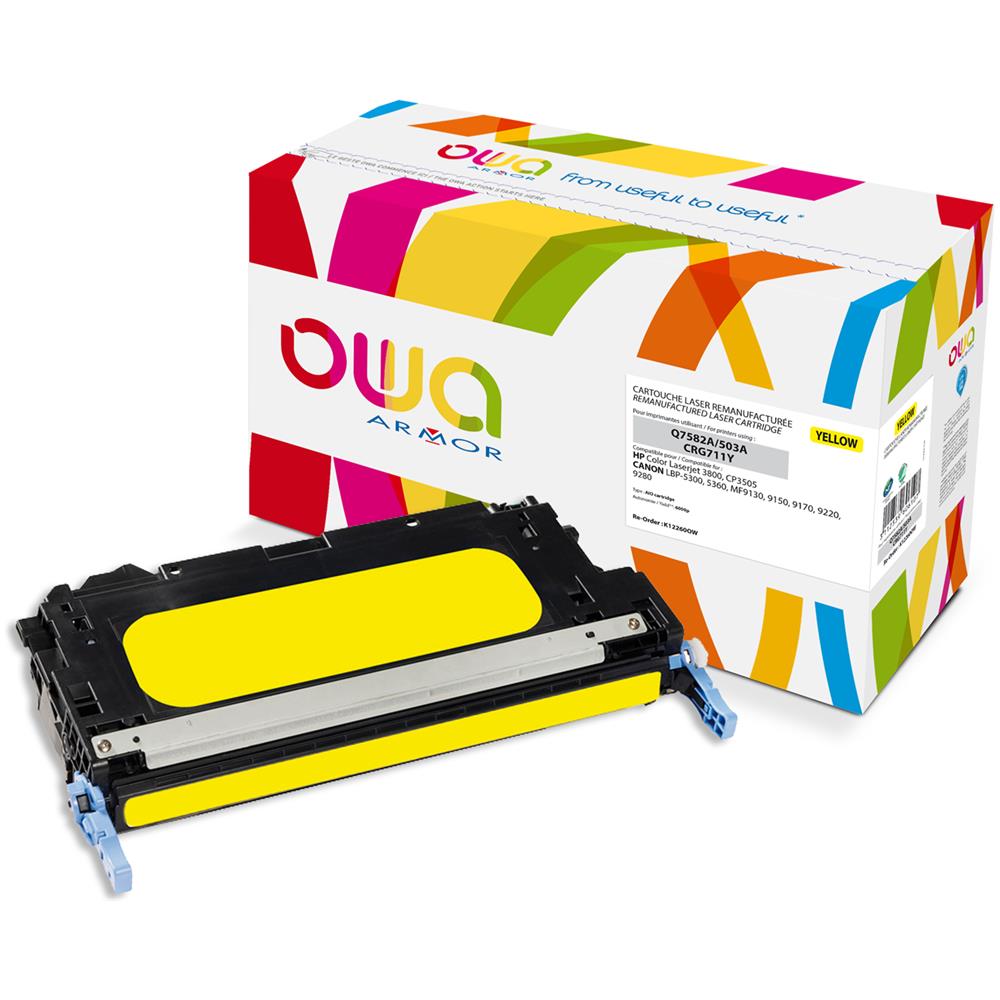 K12260OW, Giallo, Laser, HP, Color LaserJet 3800, 3800dn, 3800dtn, 3800n, CP3505, CP3505dn, CP3505n, CP3505x, Scatola - Foto 3