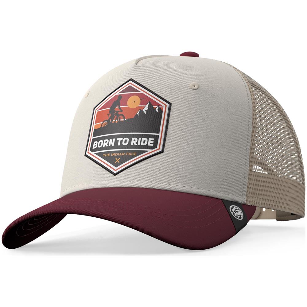 Cappellino Trucker Born To Ride Marrone Per Uomini E Donne - Foto 1