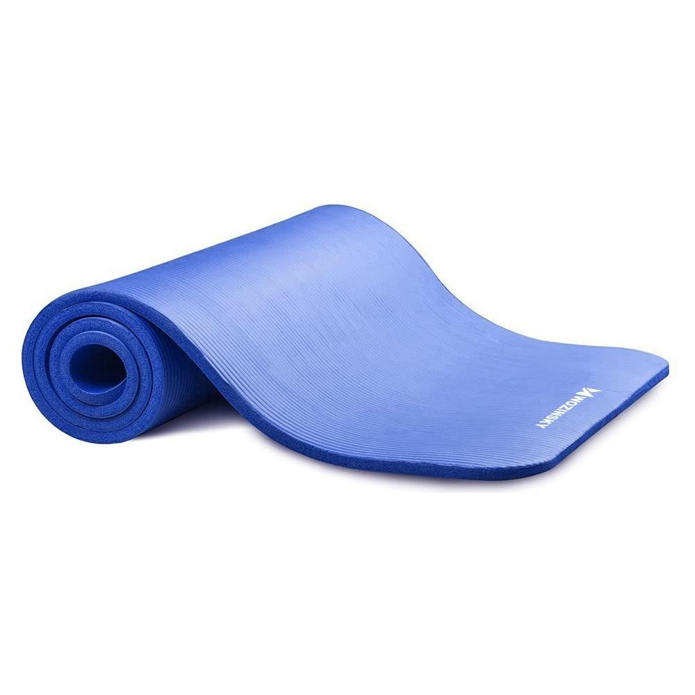 Tappetino Per Esercizi 181 Cm X 63 Cm X 1 Cm Yoga Pilates Blu (wnsp-blue) - Foto 2