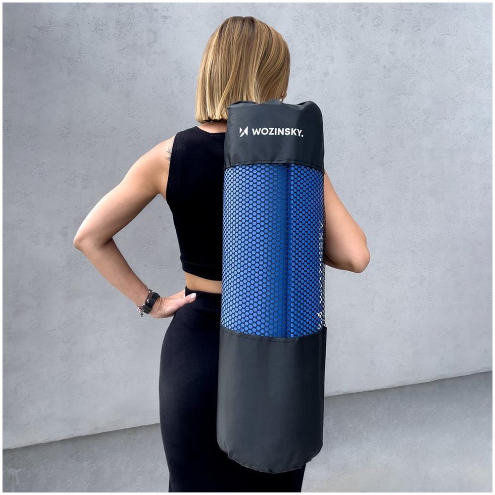 Tappetino Per Esercizi 181 Cm X 63 Cm X 1 Cm Yoga Pilates Blu (wnsp-blue) - Foto 8