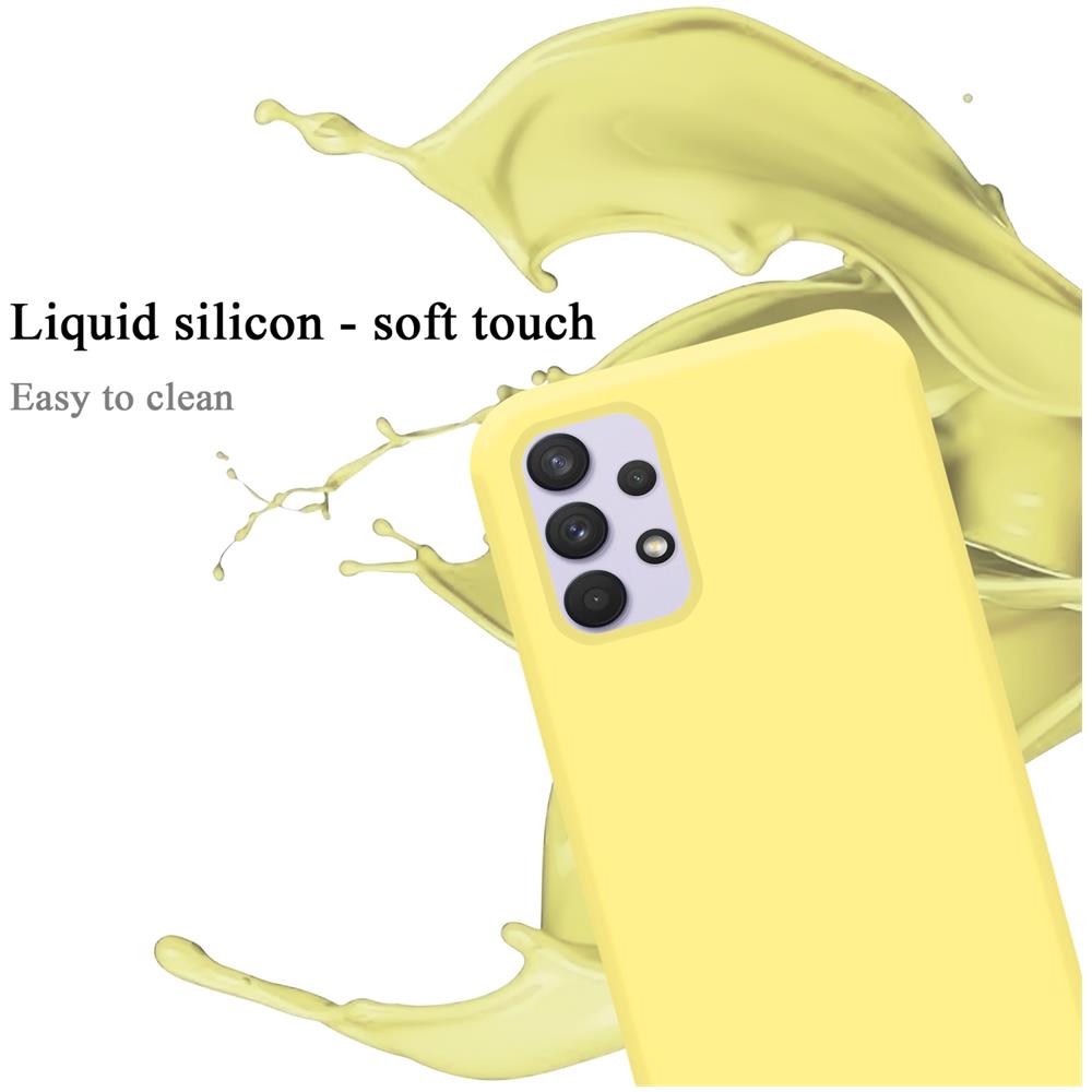 Custodia Compatibile Con Samsung Galaxy A33 5g In Liquid Giallo - Coperchio Protettivo In Silicone Tpu Flessibile - Foto 2