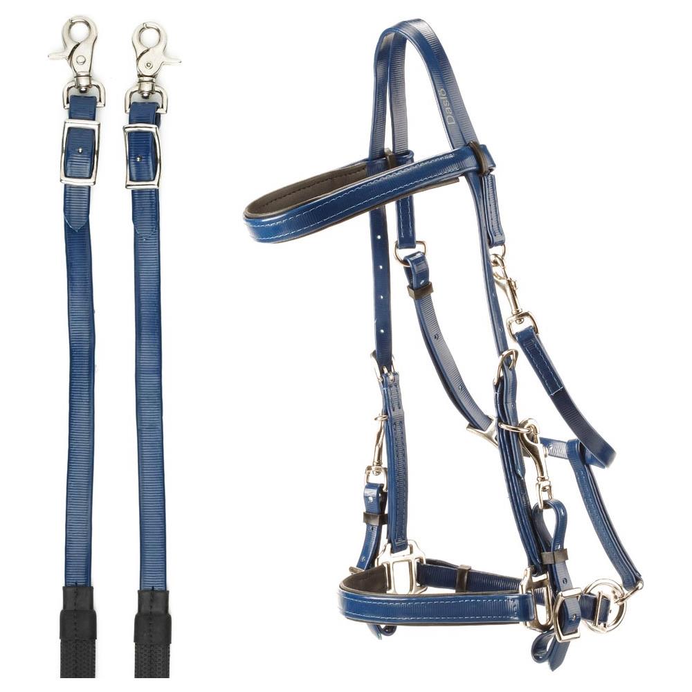 Briglia Capezza Inglese Da Endurance In Pvc Con Redini Con In Gomma Full - Foto 1