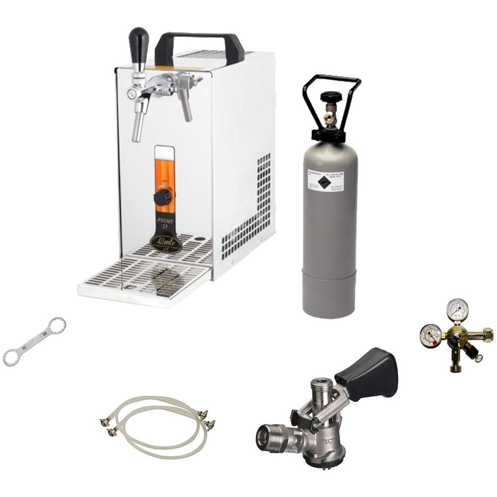 Set Completo, Spillatore Birra, Pygmy 25, Raffreddatore A Secco A 1 Linea, Cassa Per Birra Da 35 Litri / H, Raffreddatore A Flusso, Green Line - Foto 1