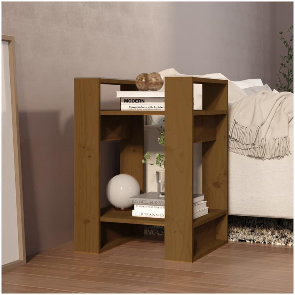 Libreria / divisorio Miele 41x35x57 Cm In Legno Massello Di Pino - Foto 3