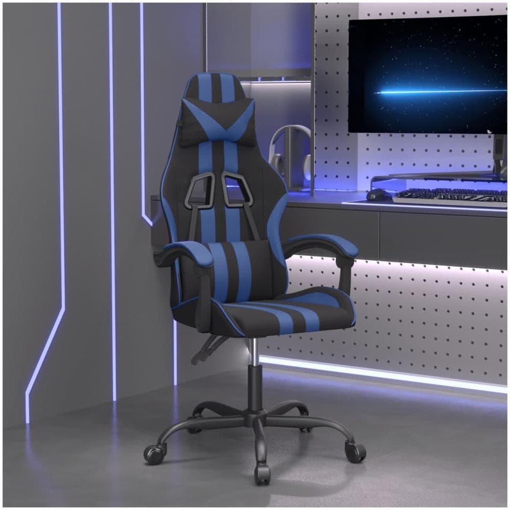 Sedia Da Gaming Nera E Blu In Similpelle - Foto 1
